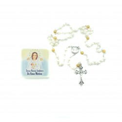 Terço de N. Sra Rosa Mística C/ Oração Cx. Ilustrada Terço de N. Sra Rosa Mística C/ Oração Cx. Ilustrada