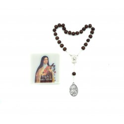 Terço de Santa Teresa C/ Oração e Cx. Ilustrada Terço de Santa Teresa C/ Oração e Cx. Ilustrada