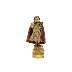 Menino Jesus de Pé Antigo Vestido Damasco 20 cm Menino Jesus de Pé Antigo Vestido Damasco 20 cm