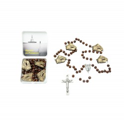 Terço do Peregrino em Madeira Conta 3mm Terço do Peregrino em Madeira Conta 3mm