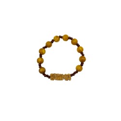 Pulseira Dezena em Madeira e Cordão Fátima Pulseira Dezena em Madeira e Cordão Fátima