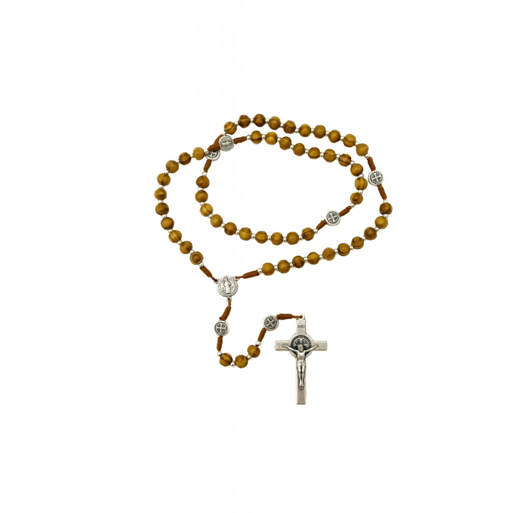 Terço de São Bento Madeira de Oliveira