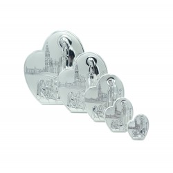 Placa Coração Aparição de Fátima Placa Coração Aparição de Fátima