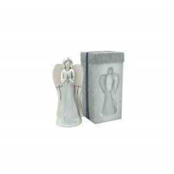 Anjo Argentado a Rezar 13,5cm c/ Caixa Anjo Argentado a Rezar 13,5cm c/ Caixa