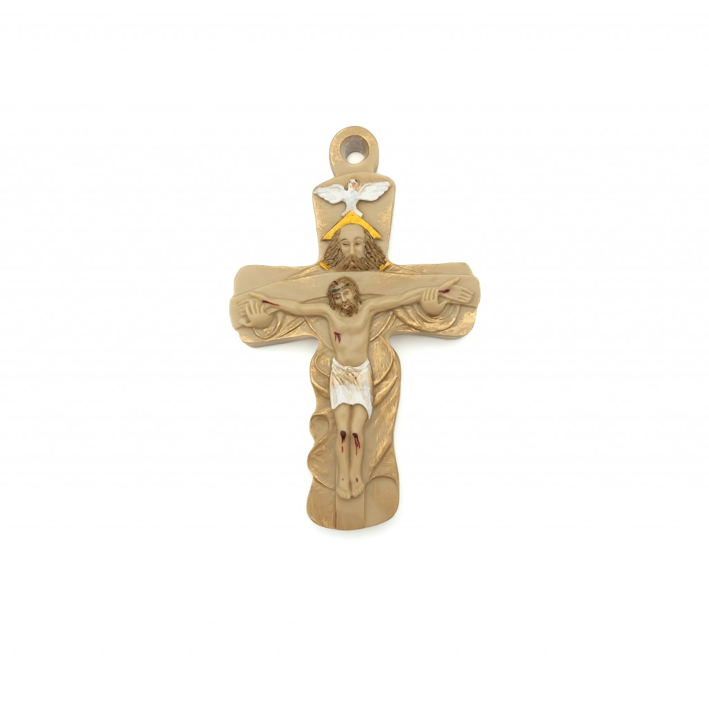 Cruz de Santíssima Trindade Marfinite 15cm