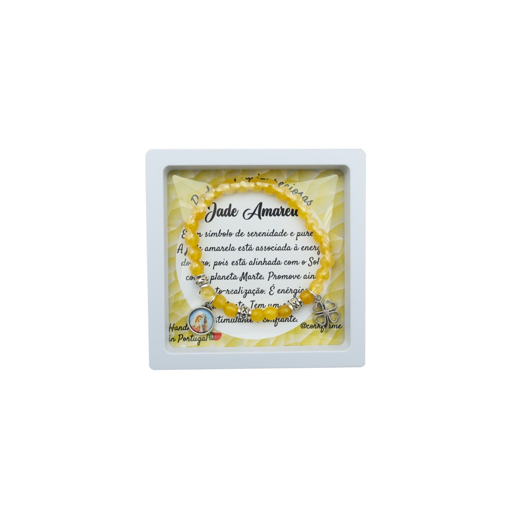 Pulseira Pedra S.P. Jade Amarelo