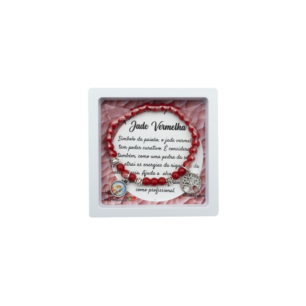 Pulseira Pedra S.P. Jade Vermelho
