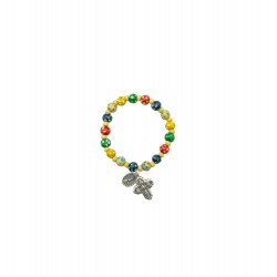 Pulseira Dezena em Madeira Div. Cores Missionária Pulseira Dezena em Madeira Div. Cores Missionária