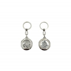 Chaveiro Redondo Aparição / S. Cristóvão em metal Chaveiro Redondo Aparição / S. Cristóvão em metal