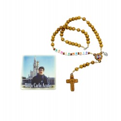 Terço de São Carlo Acutis C/ Oração e Cx. Ilustrada Terço de São Carlo Acutis C/ Oração e Cx. Ilustrada