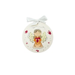 Medalhão Madeira C/ Anjo Medalhão Madeira C/ Anjo