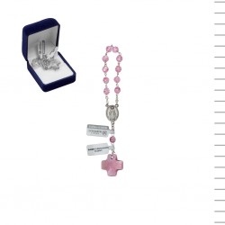 Dezena Cristal Swarovski Com Banho De Prata Rosa Dezena Cristal Swarovski Com Banho De Prata Rosa