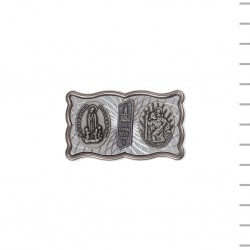 Íman com Moldura Duplo Fátima e São Cristóvão