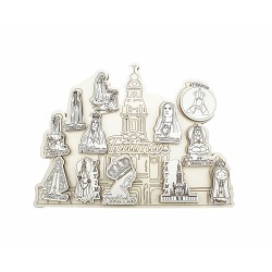 Íman de Madeira com Div. Motivos de Fátima Íman de Madeira com Div. Motivos de Fátima