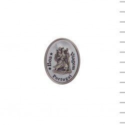 Íman Oval Prateado São Cristóvão Metal