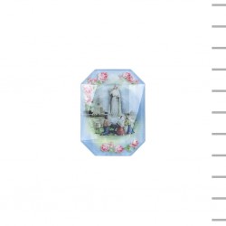 Íman Rectangular Acrílico Lapidado Aparição de Fátima