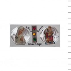 Íman Rectangular Fátima/ São Cristóvão com Semáforo