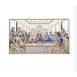 Última Ceia de Cristo Bilaminada Colorida 39*19cm Última Ceia de Cristo Bilaminada Colorida 39*19cm