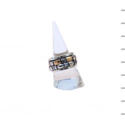 Aliança Prata 925 12,1gr Ouro 375 0,5gr 11,5mm Aliança Prata 925 12,1gr Ouro 375 0,5gr 11,5mm