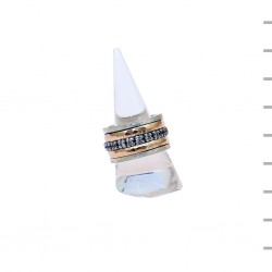 Aliança Prata 925 12,9gr Ouro 375 0,5gr 15mm Aliança Prata 925 12,9gr Ouro 375 0,5gr 15mm