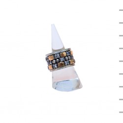 Aliança Prata 925 15,6gr Ouro 375 0,5gr 15mm Aliança Prata 925 15,6gr Ouro 375 0,5gr 15mm