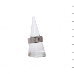 Anel em Metal de Pai Nosso (caixa de 12) (KN3939) Tamanhos Sortidos ou Individuais