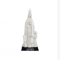 Aparição de Fátima Branca Estilizada Média 30cm Aparição de Fátima Branca Estilizada Média 30cm
