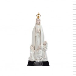 Aparição de Fátima Estilizada Ouro Média 30cm Aparição de Fátima Estilizada Ouro Média 30cm