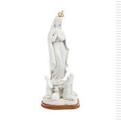 Aparição de Fátima Porcelana Branca 33cm Aparição de Fátima Porcelana Branca 33cm