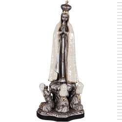 Aparição Grande Prateada + Manto Madre Pérola - 42cm Aparição Grande Prateada + Manto Madre Pérola - 42cm