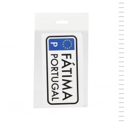 Autocolante Matrícula Cores Fátima Exterior 15*17 cm Autocolante Matrícula Cores Fátima Exterior 15*17 cm