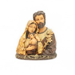 Busto da Sagrada Familia Ouro e Marfim 25cm Busto da Sagrada Familia Ouro e Marfim 25cm
