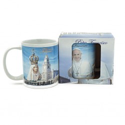 Caneca Fátima, Basílica e Papa Francisco C/ Caixa Caneca Fátima, Basílica e Papa Francisco C/ Caixa