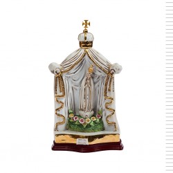 Capela Porcelana com Rosas 30cm 215-TL Capela Porcelana com Rosas 30cm 215-TL