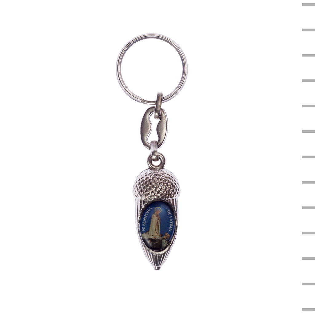 Chaveiro Bolota com Aparição Prateado