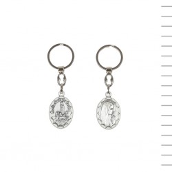 Chaveiro Oval Oxidado Aparição/ Rosto Virgem Chaveiro Oval Oxidado Aparição/ Rosto Virgem