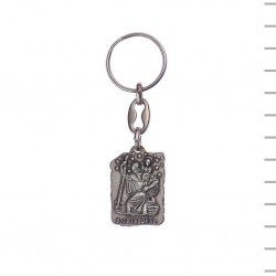 Chaveiro Pergaminho Fátima/ São Cristóvão Chaveiro Pergaminho Fátima/ São Cristóvão