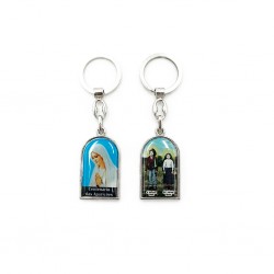 Chaveiro Prateado Com Pastorinhos Chaveiro Prateado Com Pastorinhos