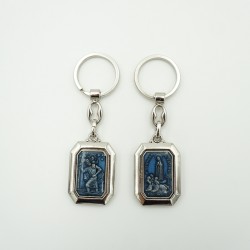 Chaveiro Retangular Facetado Fátima/S. Cristovão Chaveiro Retangular Facetado Fátima/S. Cristovão