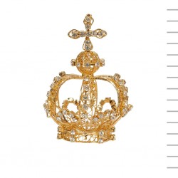 Coroa de Filigrana de Metal nº8 com Muita Pedra 3,6 cm Diâmetro Coroa de Filigrana de Metal nº8 com Muita Pedra 3,6 cm Diâmetro