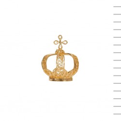 Coroa de Filigrana Metal Nº 6 Sem Pedras 2,9 cm Diâmetro Coroa de Filigrana Metal Nº 6 Sem Pedras 2,9 cm Diâmetro