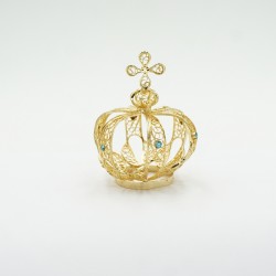 Coroa de Filigrana Metal nº 8 Sem Pedras 3,6 cm Diâmetro Coroa de Filigrana Metal nº 8 Sem Pedras 3,6 cm Diâmetro