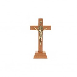 Crucifixo de Pousar C/Medalha de São Bento13,5x7cm Crucifixo de Pousar C/Medalha de São Bento13,5x7cm