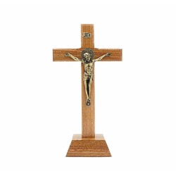 Crucifixo de Pousar C/Medalha de São Bento30x17cm Crucifixo de Pousar C/Medalha de São Bento30x17cm
