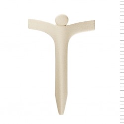 Crucifixo Estilizado em Porcelana/Grês 14*28cm Crucifixo Estilizado em Porcelana/Grês 14*28cm