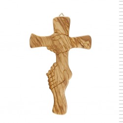 Cruz da Amizade Madeira de Oliveira 28cm Cruz da Amizade Madeira de Oliveira 28cm