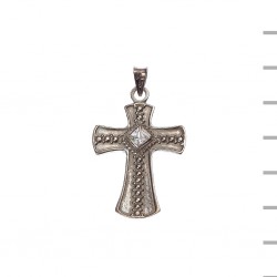 Cruz de Prata com Pedra