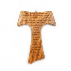 Cruz de Tau 20cm C/ Pai Nosso Cruz de Tau 20cm C/ Pai Nosso