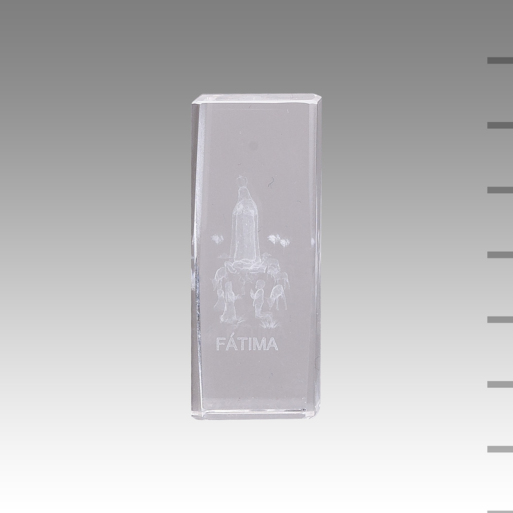 Cubo Cristal Aparição De Fátima 9*4