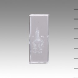 Cubo Cristal Aparição De Fátima 9*4